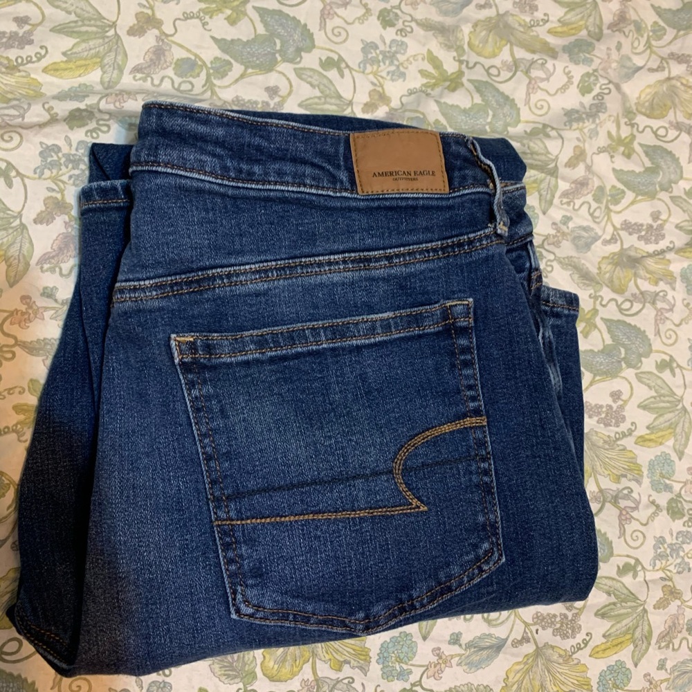 NWOT American Eagle Hi Rise Slim Jeans 16 L